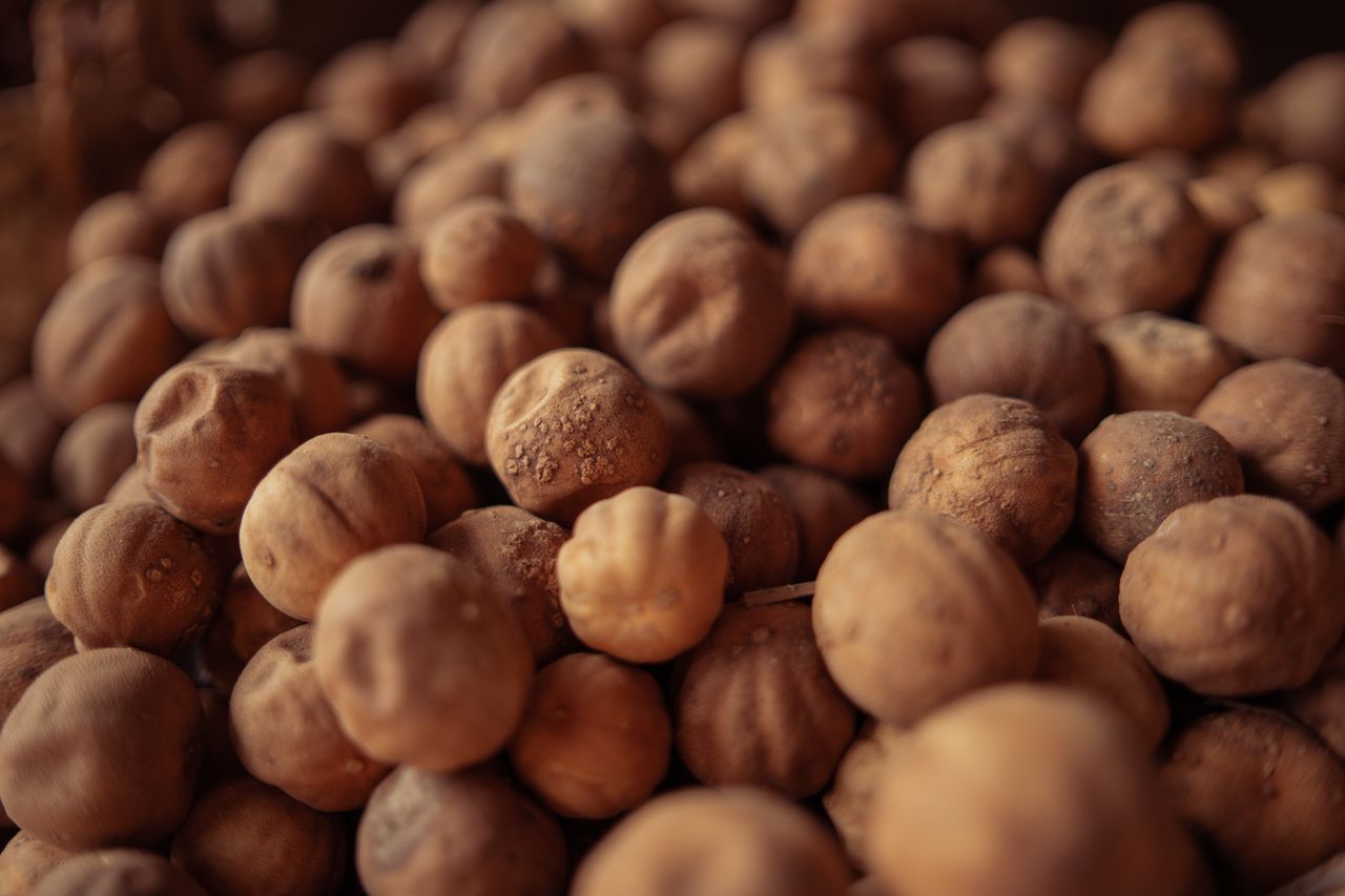 about-01 A detailed image of dried limes, often used in Middle Eastern cooking, showcasing texture.